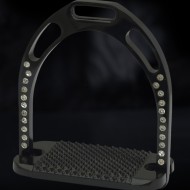 Aluminum Stirrup With Crystal 