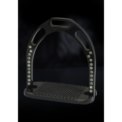 Aluminum Stirrup With Crystal 
