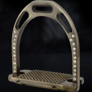 Aluminum Stirrup With Crystal 