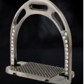 Aluminum Stirrup With Crystal 